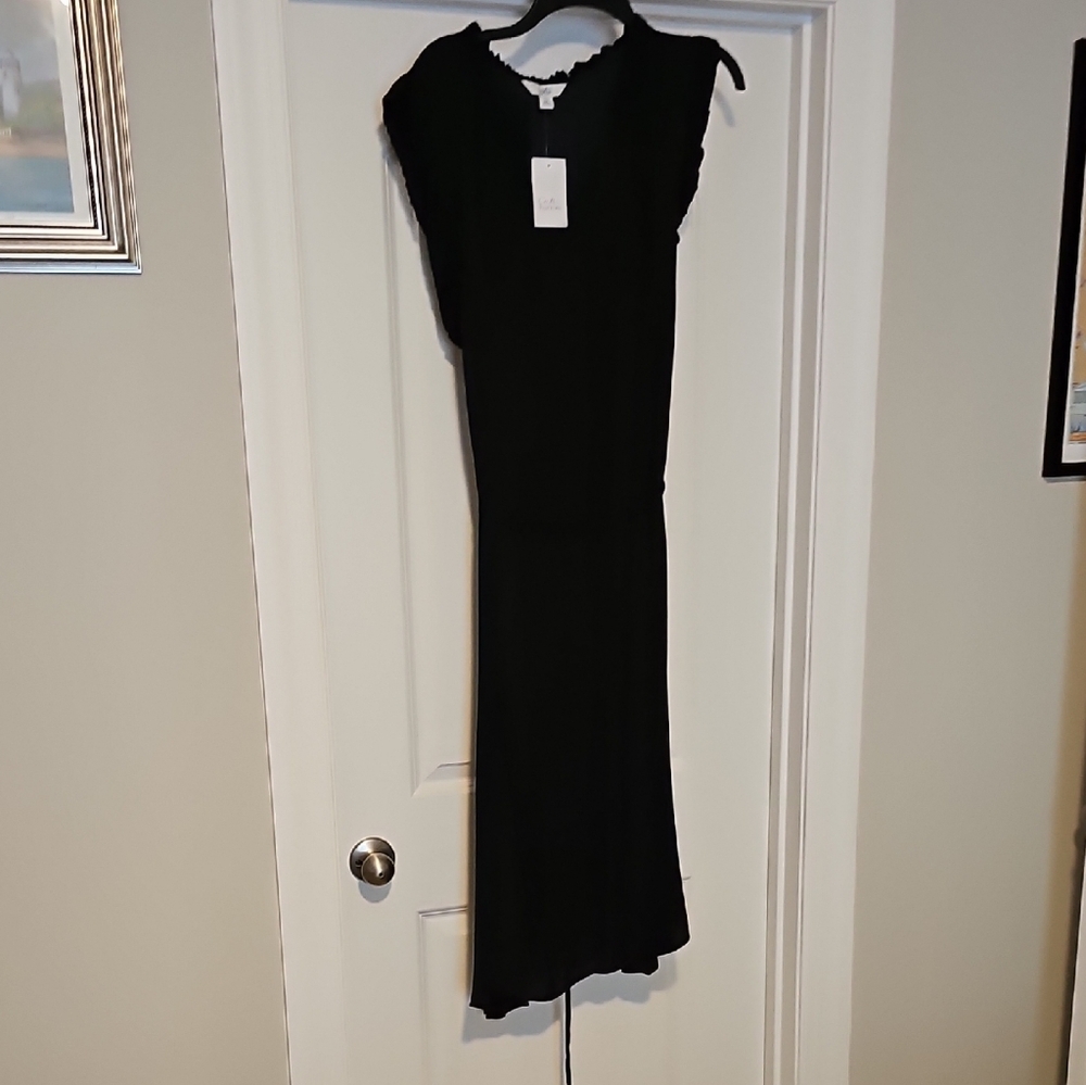 Croft & Barrow Elegant Black Midi Dress